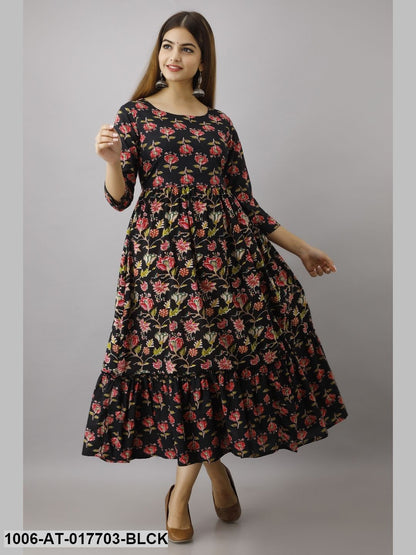 Printed Tired Kurta