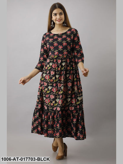 Printed Tired Kurta
