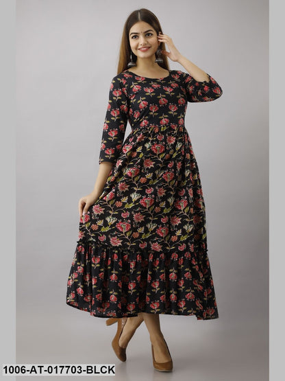 Printed Tired Kurta