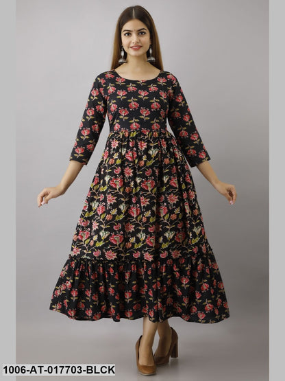 Printed Tired Kurta