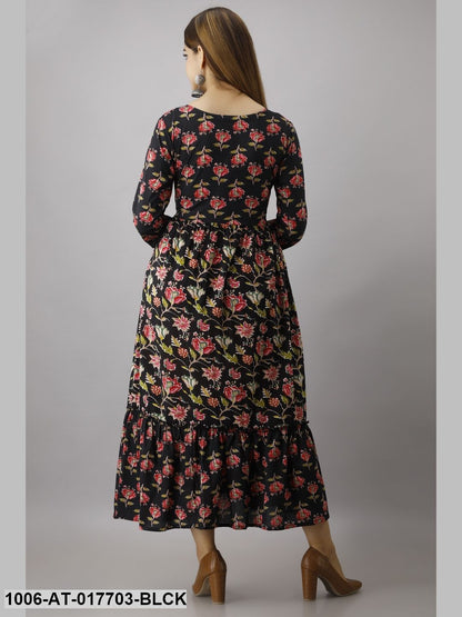 Printed Tired Kurta