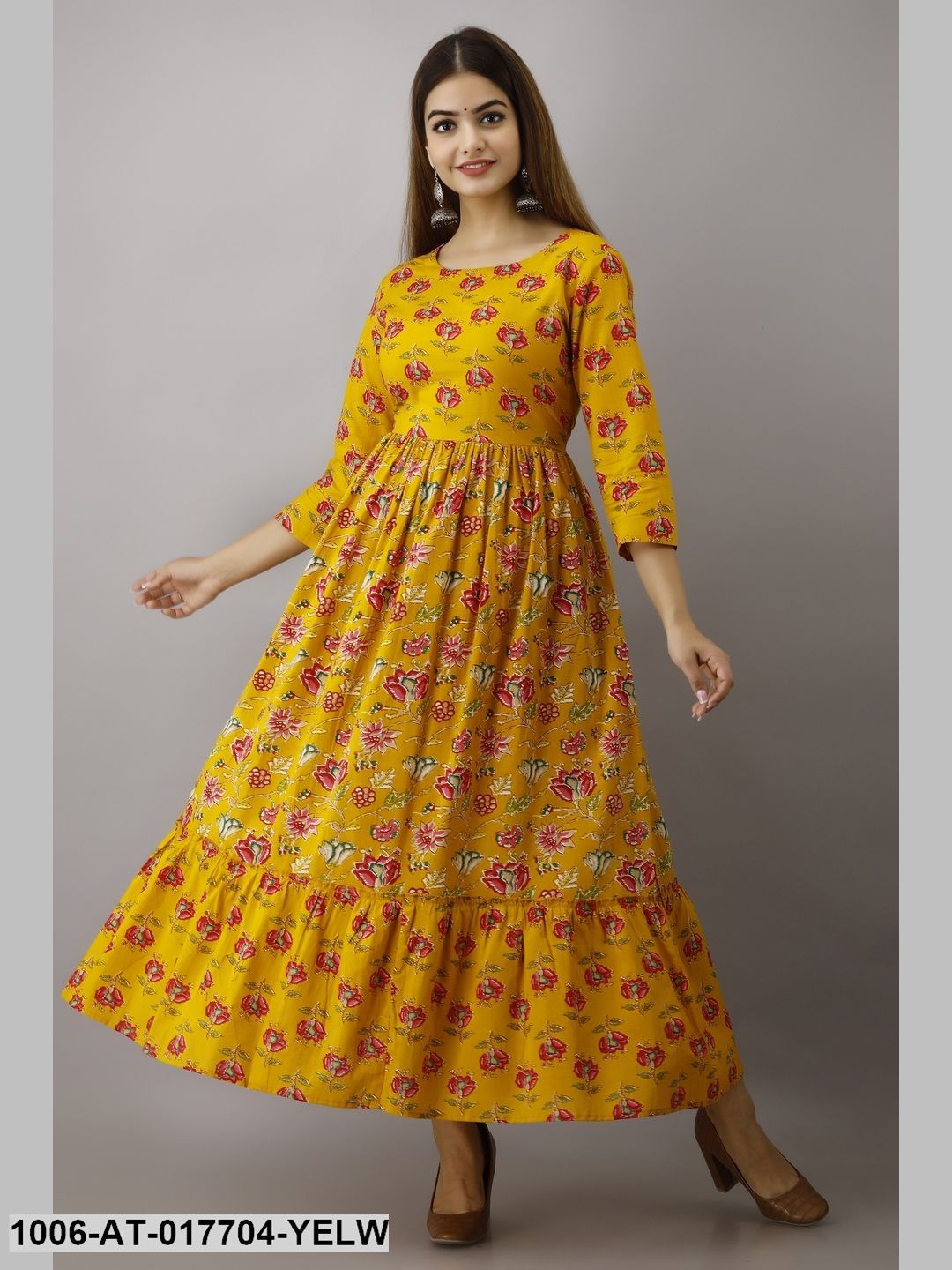 Printed Tired Kurta