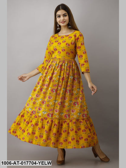 Printed Tired Kurta