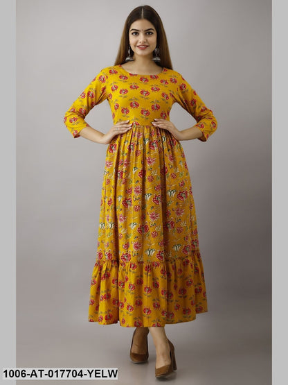 Printed Tired Kurta