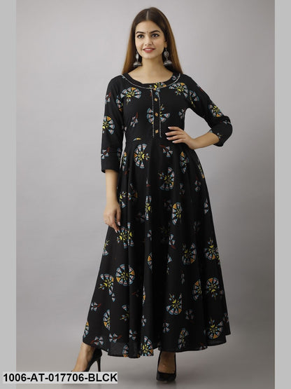 Printed Flared Kurta