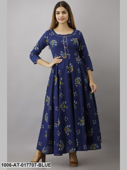Printed Flared Kurta