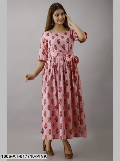 Printed A-Line Kurta