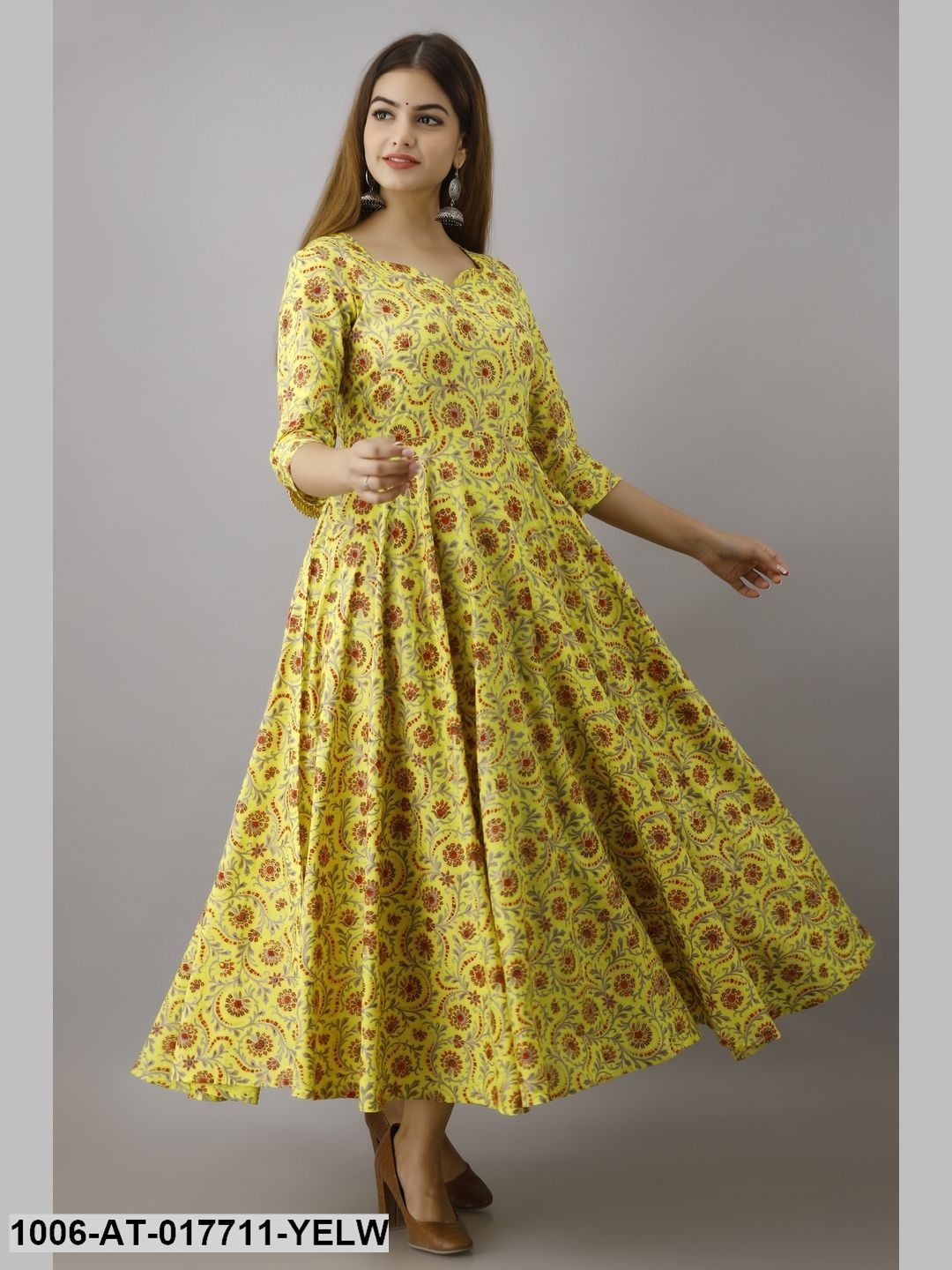 Printed Flared Kurta