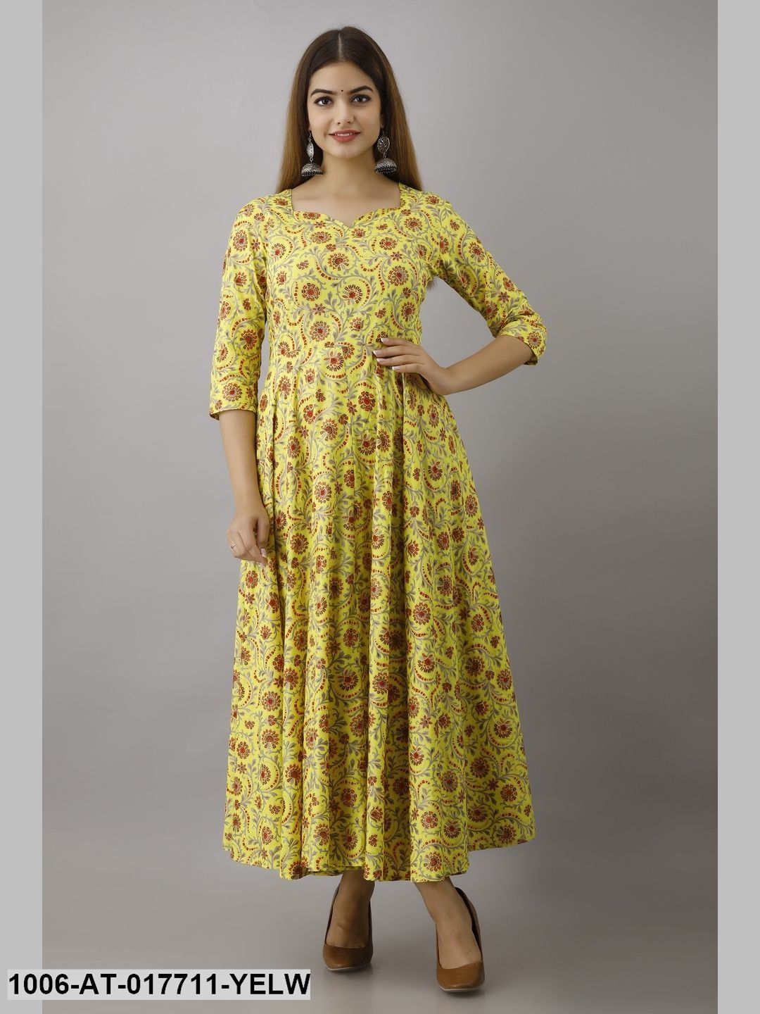 Printed Flared Kurta