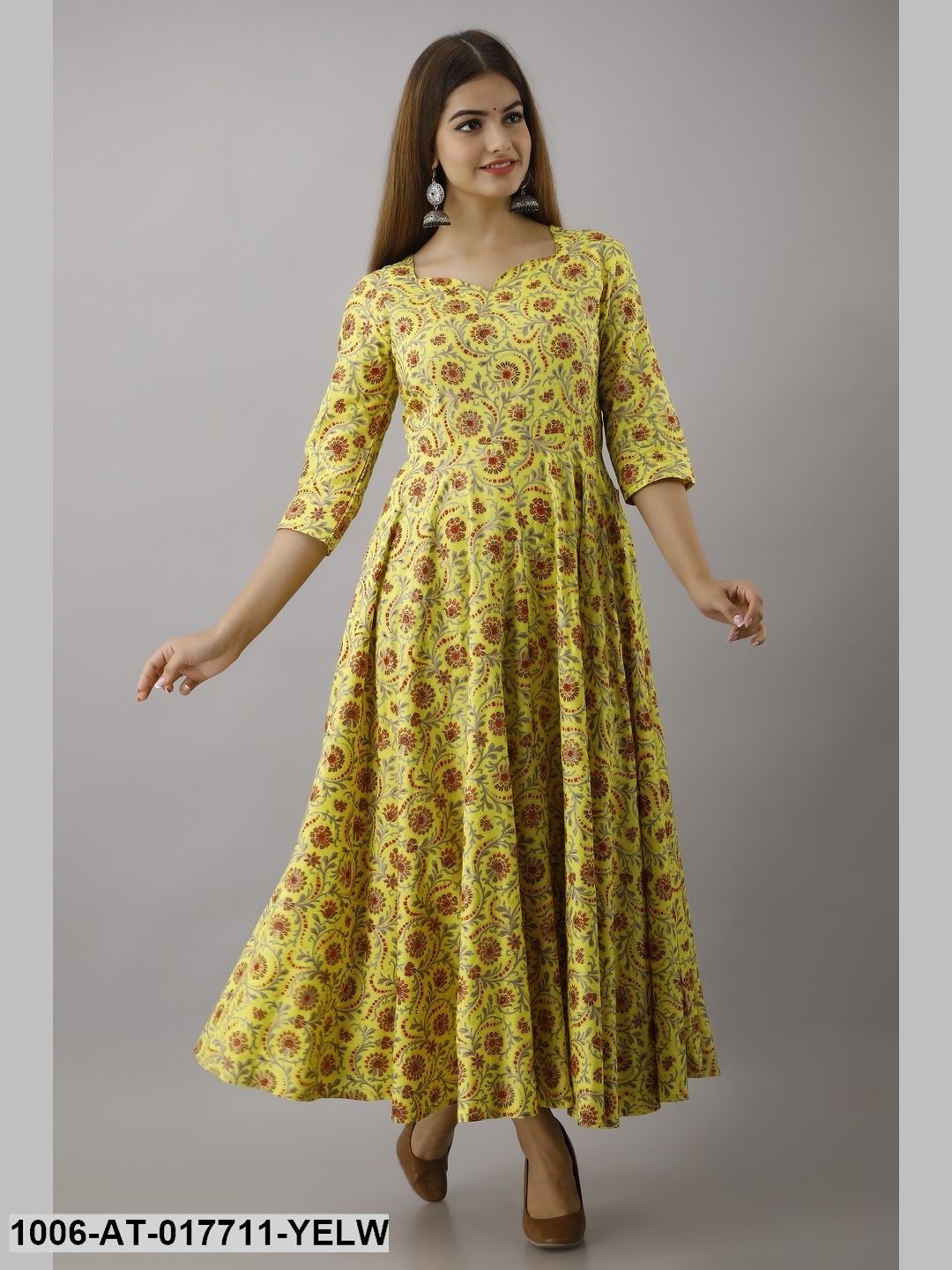 Printed Flared Kurta