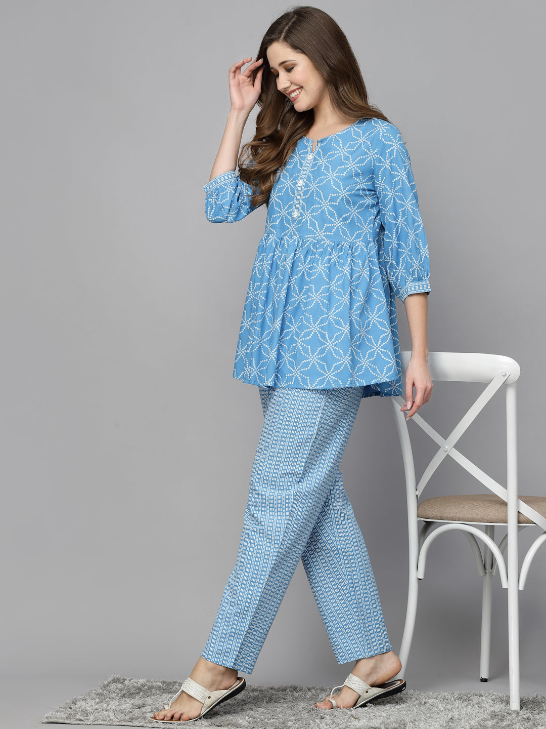 Printed Rayon Cord Set