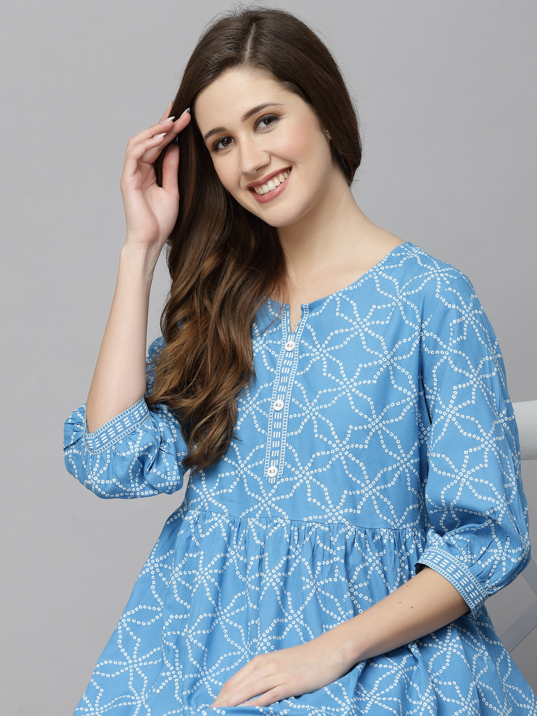 Printed Rayon Cord Set