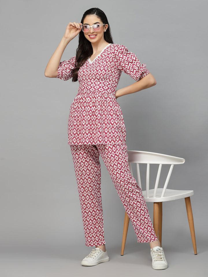 Printed Rayon Co-Ord Set