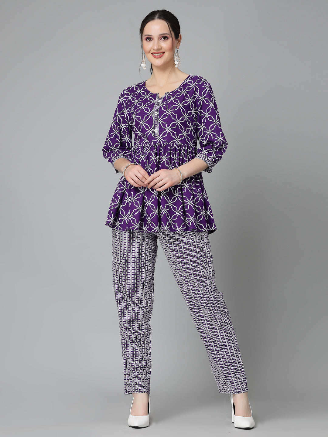 Printed Rayon Cord set