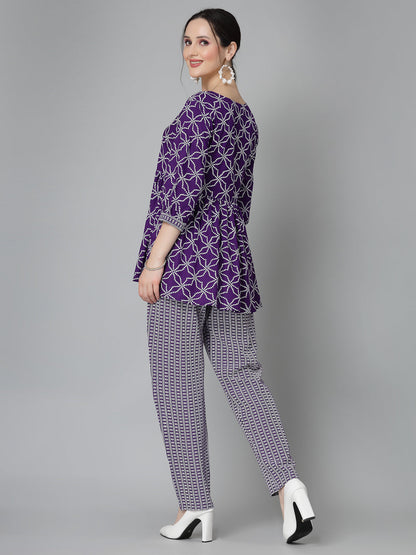 Printed Rayon Cord set