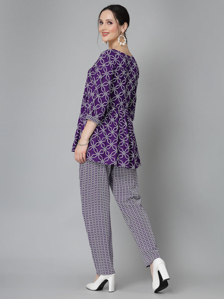 Printed Rayon Cord set