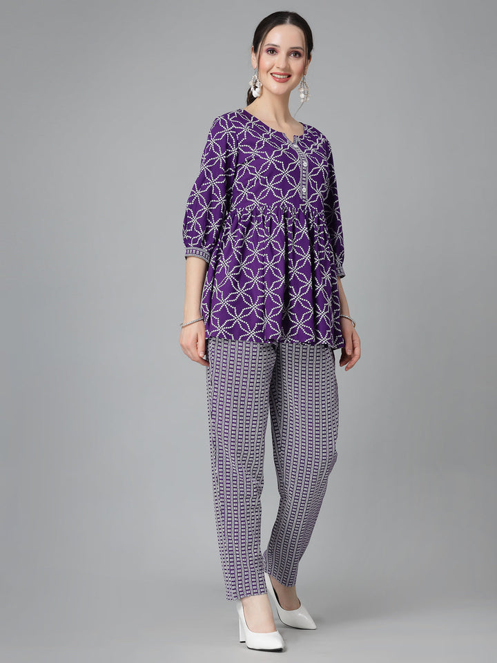 Printed Rayon Cord set