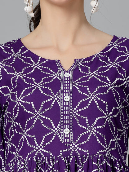 Printed Rayon Cord set