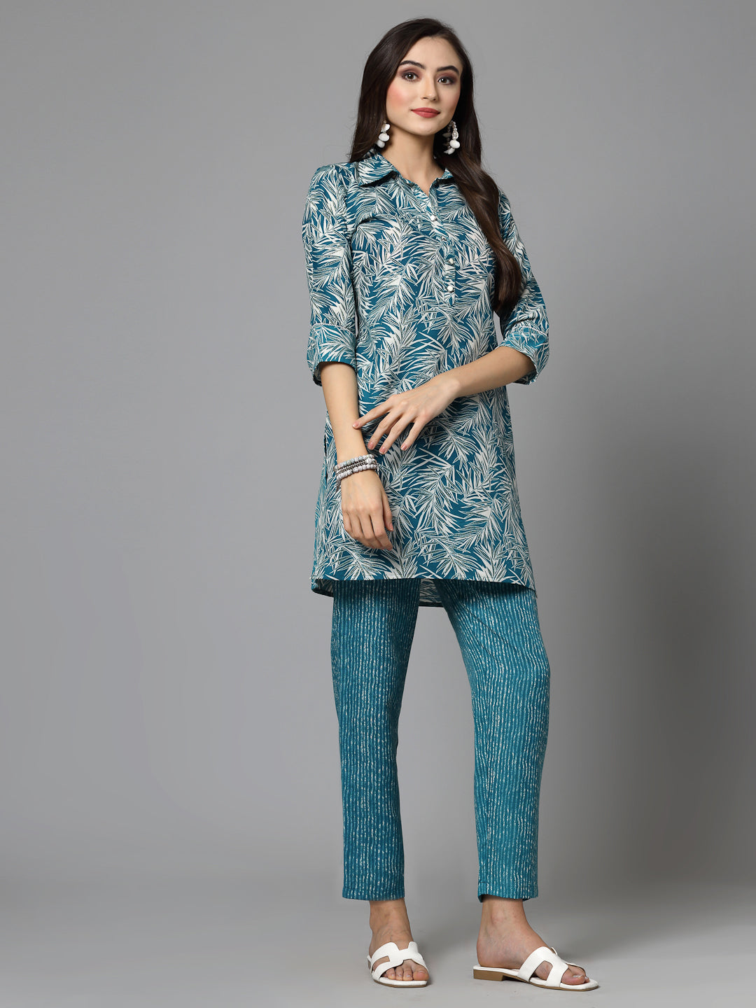 Printed Cotton Blend Co-Ord set