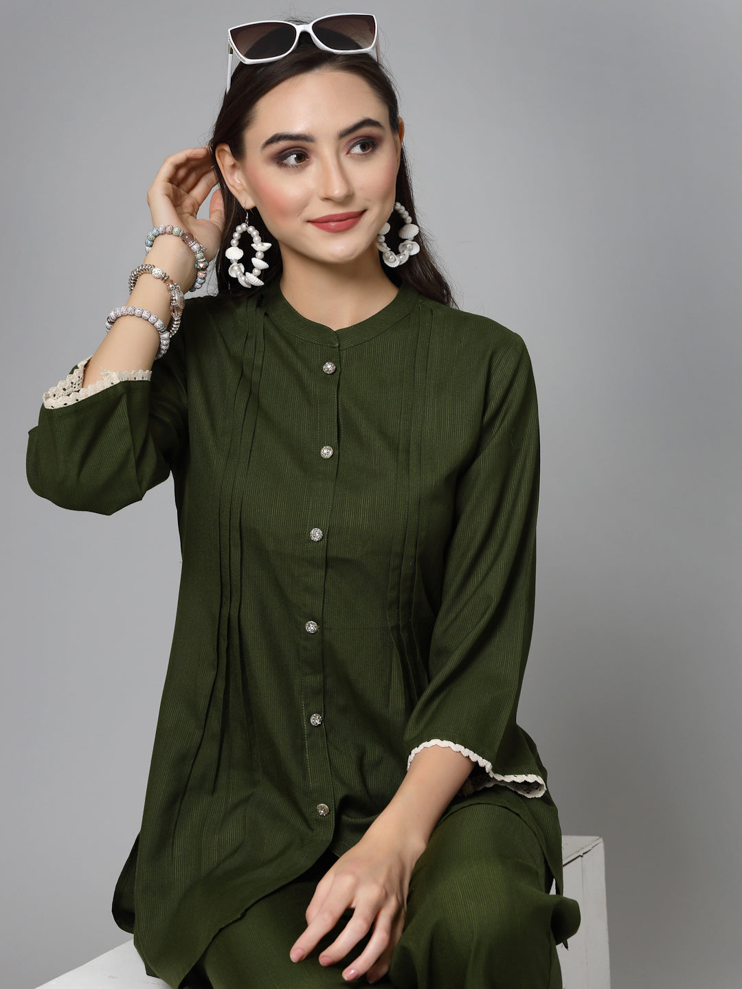 Solid Rayon Blend Co-Ord set
