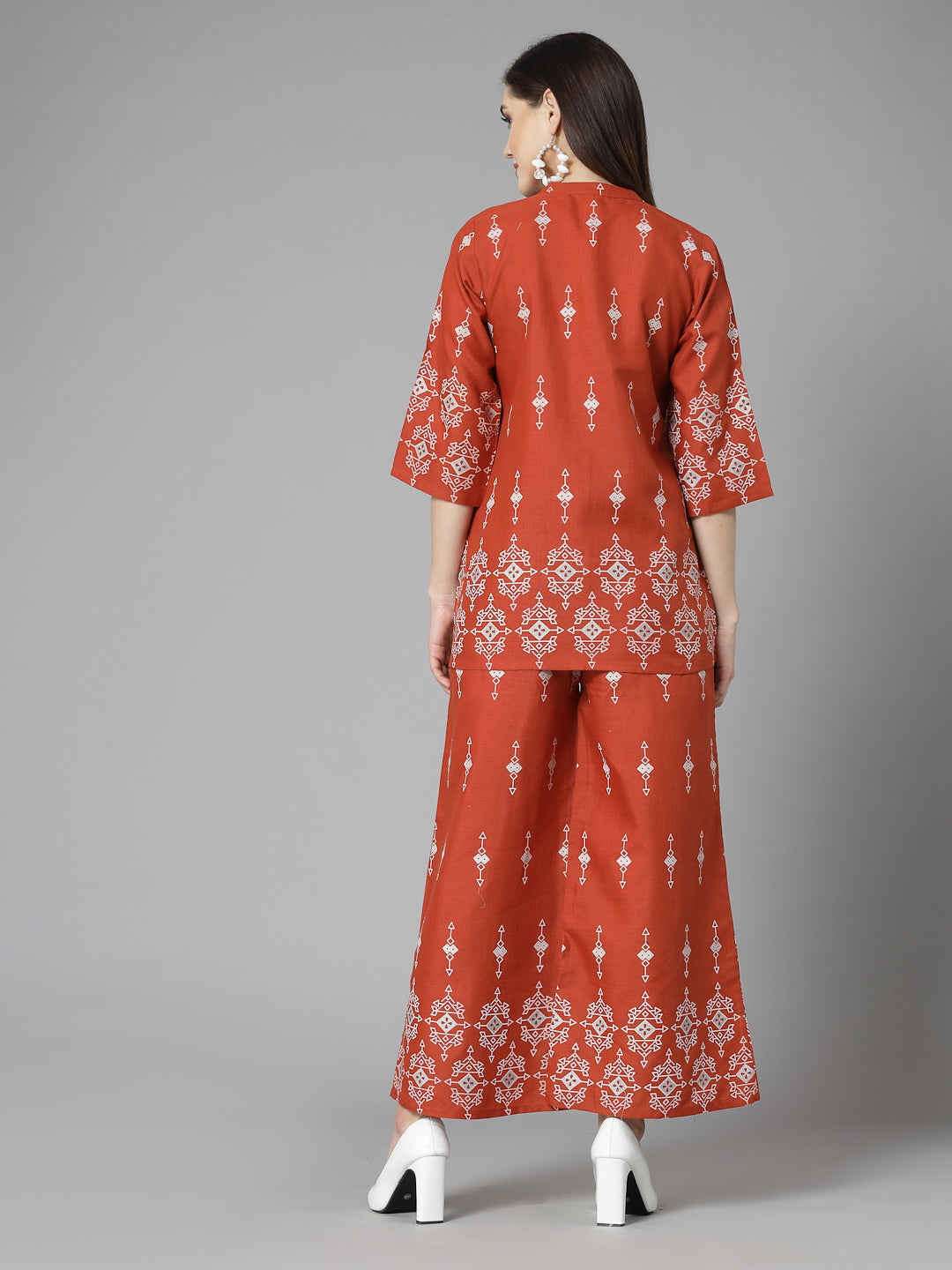 Printed Cotton Blend Co-Ord Set