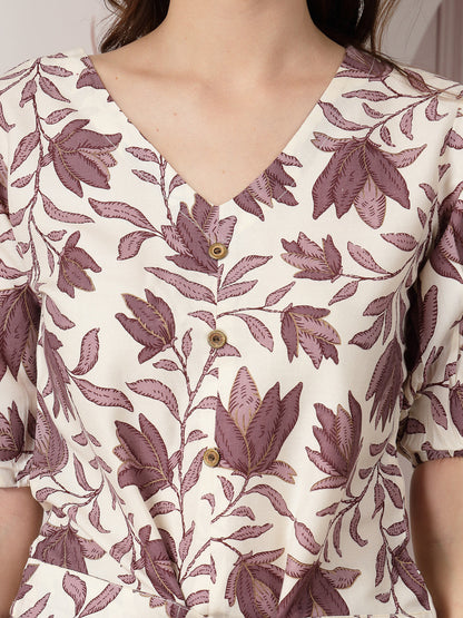 Floral Printed Rayon Co-Ord Set