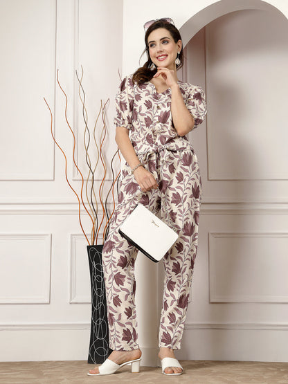 Floral Printed Rayon Co-Ord Set