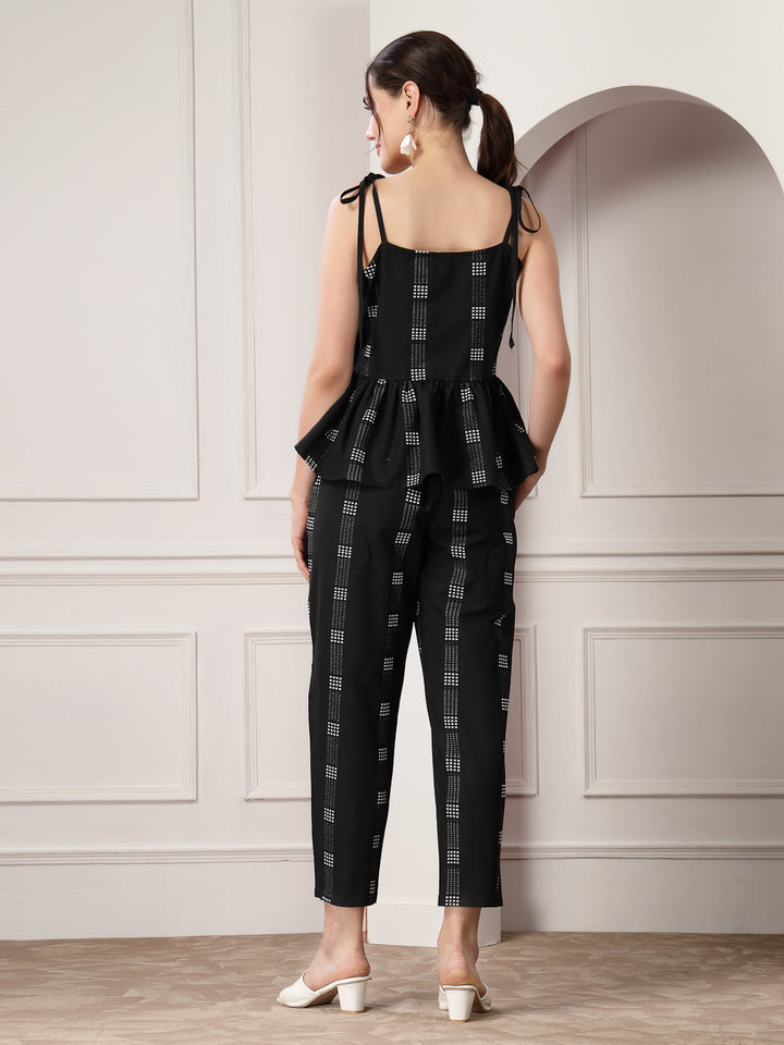 Woven Design Cotton Blend Co-Ord Set
