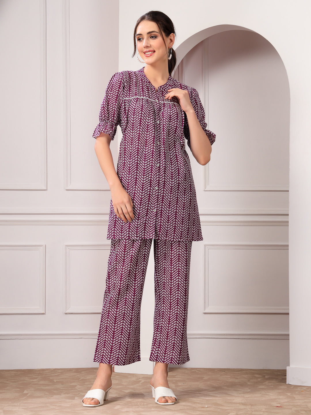 Printed Rayon Co-Ord Set