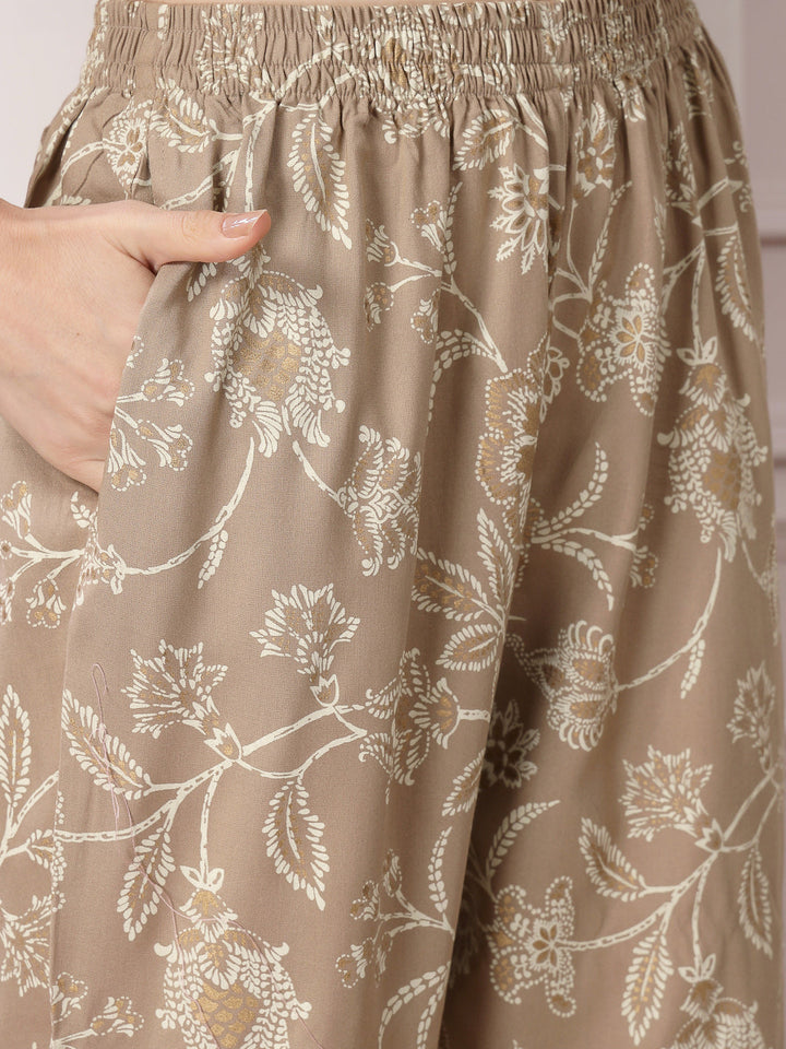 Floral Printed Rayon Co-Ord Set
