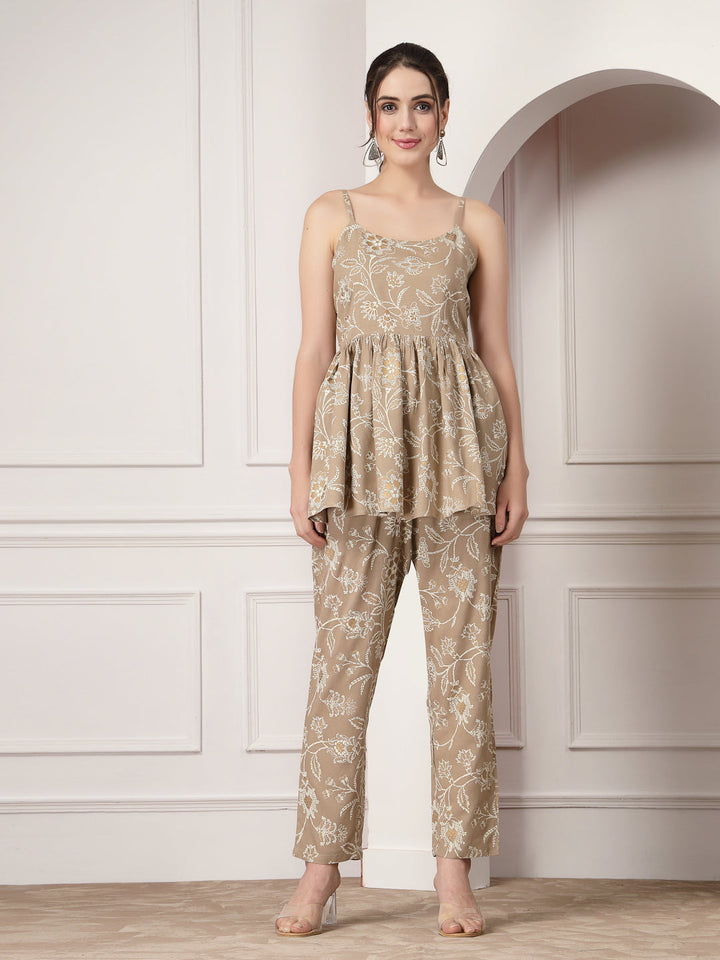 Floral Printed Rayon Co-Ord Set