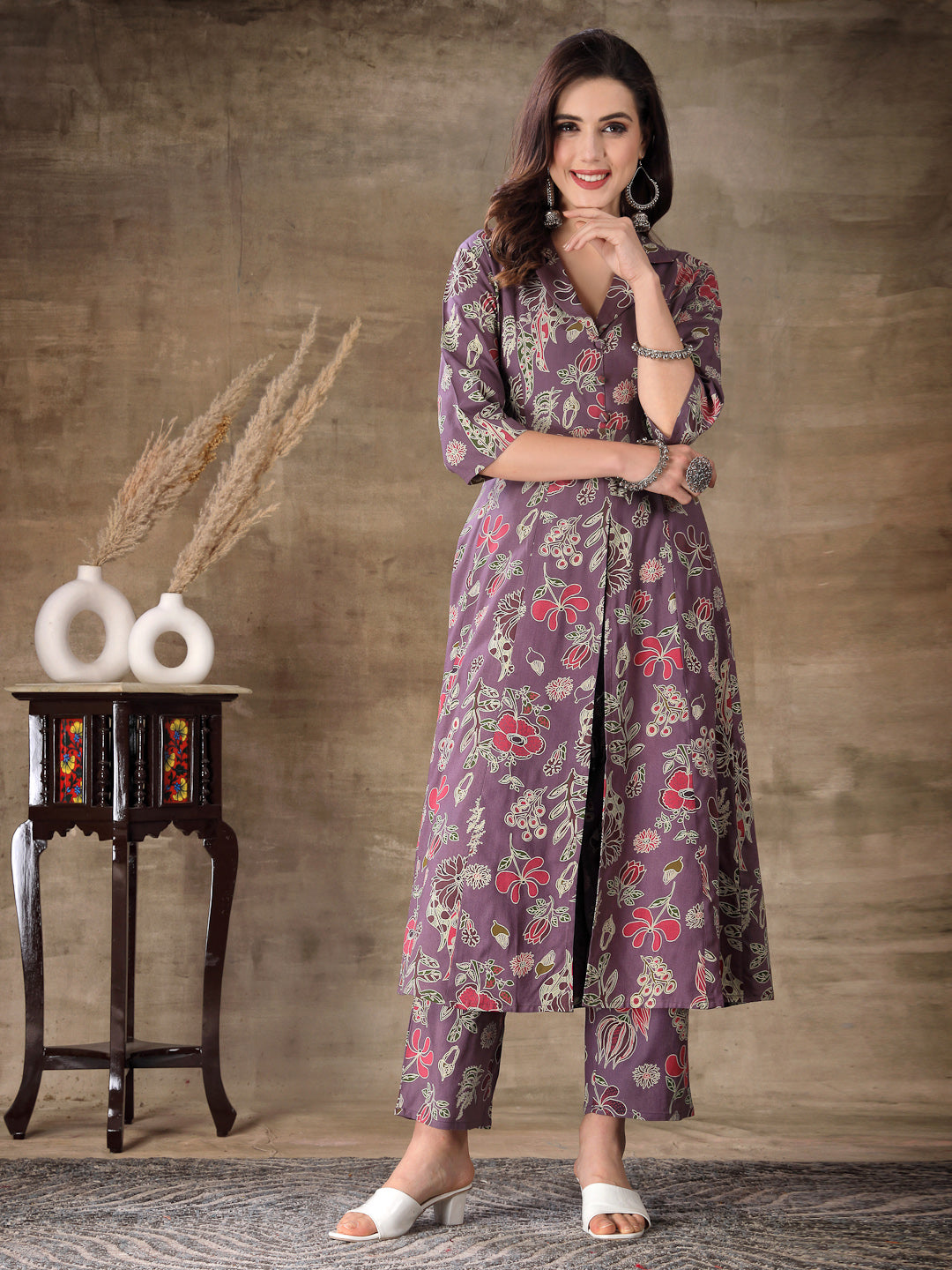 Floral Printed Rayon Co-Ord Set