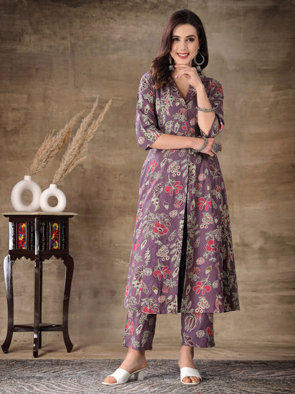 Floral Printed Rayon Co-Ord Set
