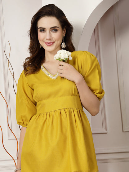Embroidered Cotton Blend Co-Ord set
