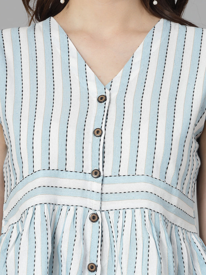 Woven Design Cotton Blend Co-Ords Set