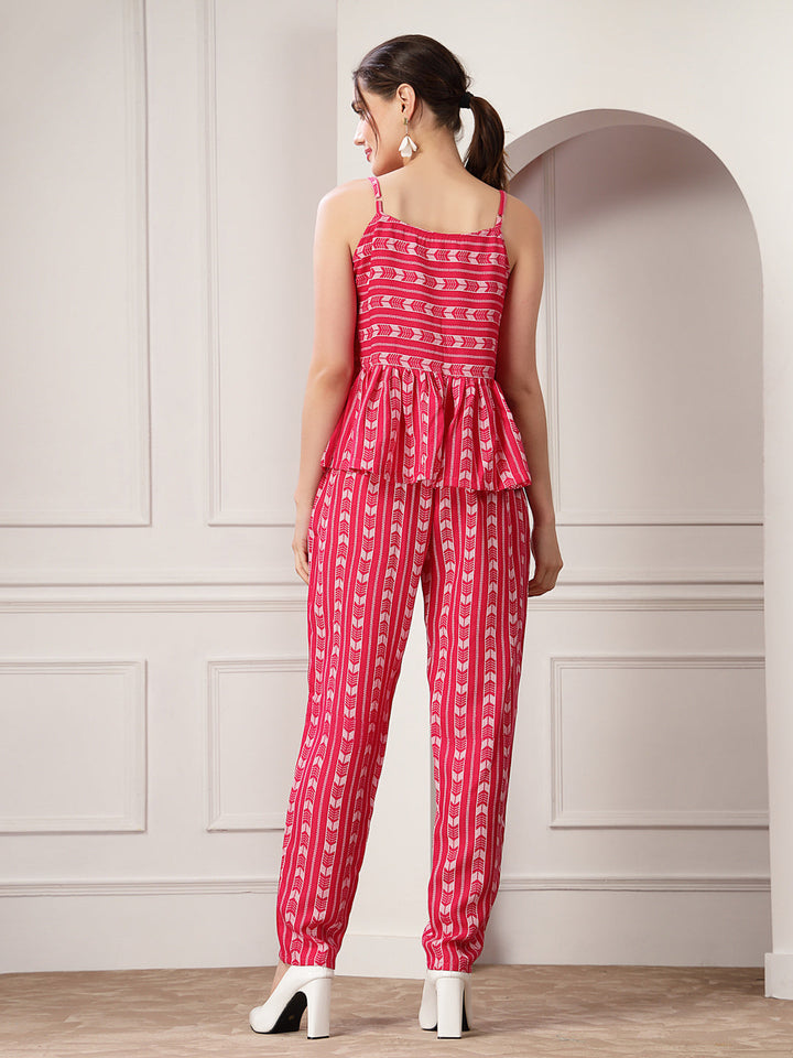Printed Cotton Blend Co-Ords Set