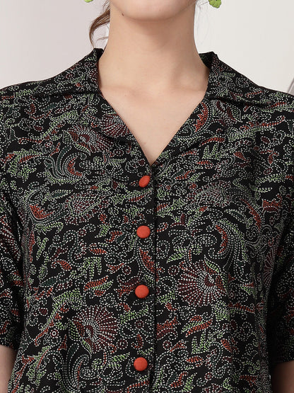 Kalamkari Printed Rayon Co-Ords Set