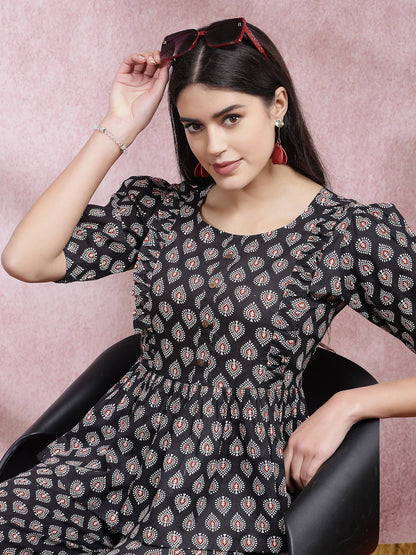 Ethnic Motif Printed Cotton Co-Ord Set