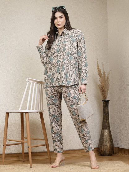 Floral Printed Rayon Co-Ord Set