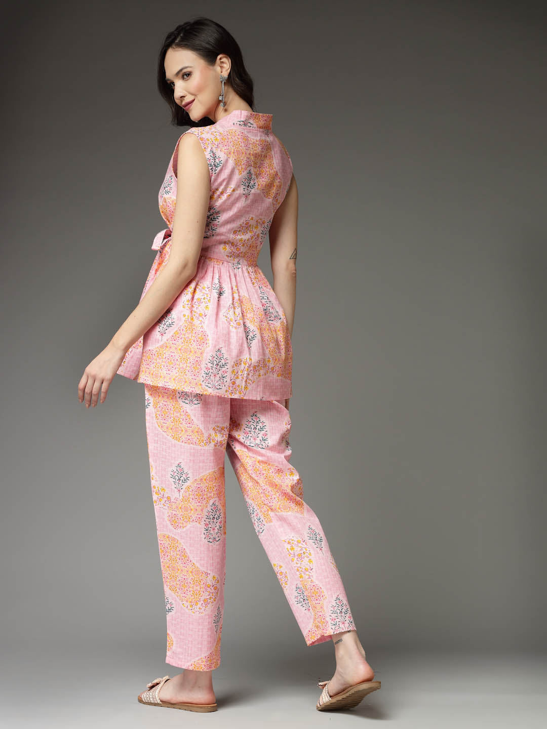 Floral Printed Cotton Co-Ord Set