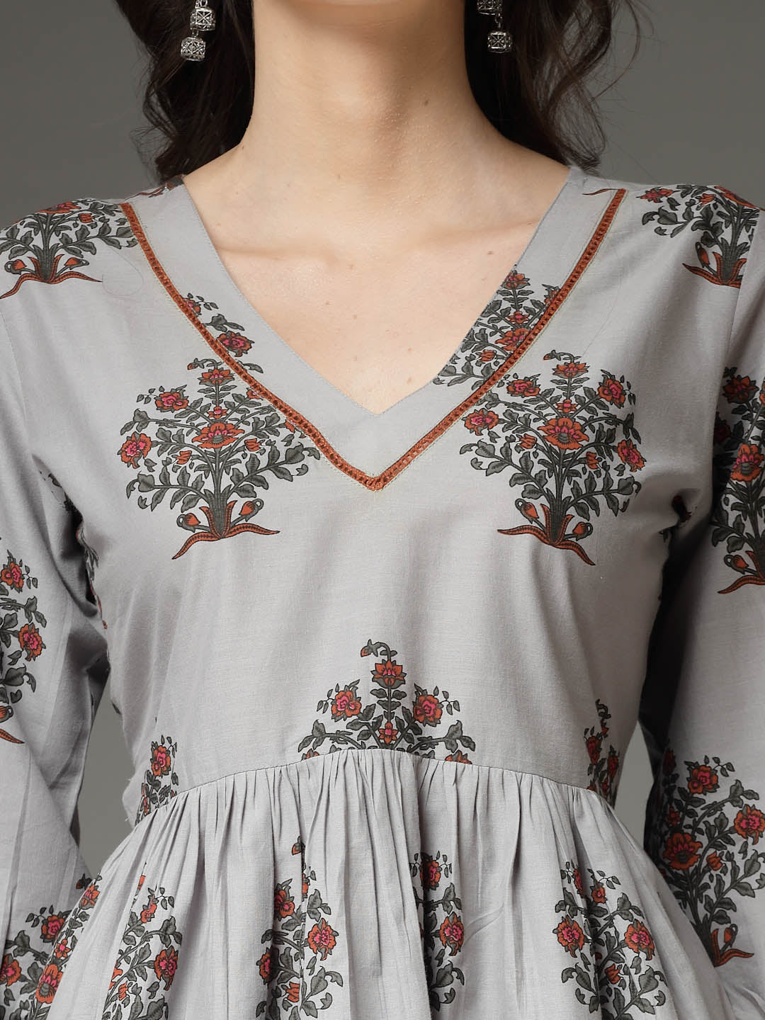Floral Printed Cotton Co-Ord Set
