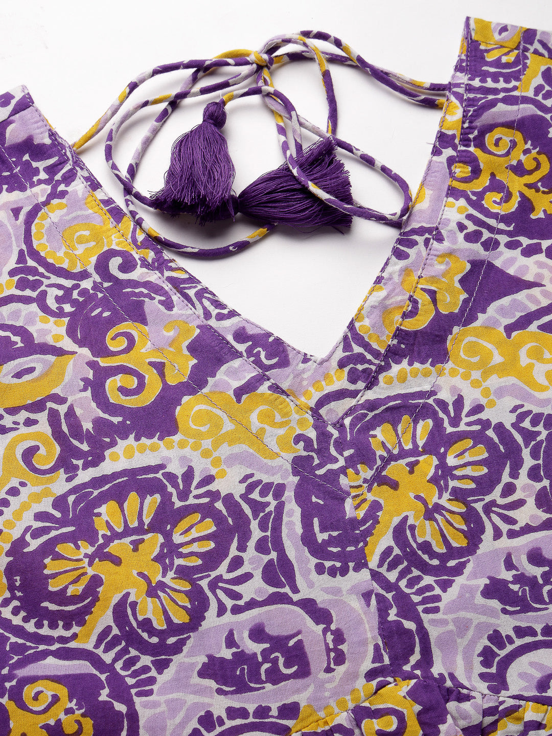 Floral printed Cotton Flared dress