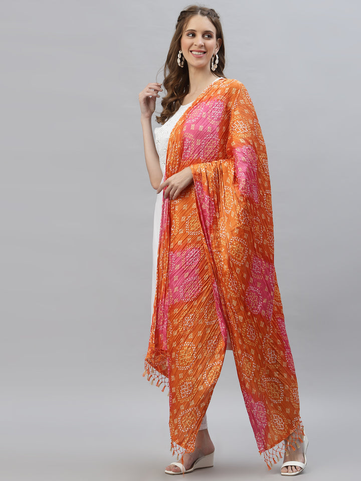 Bandhani Print Silk Blend Dupatta