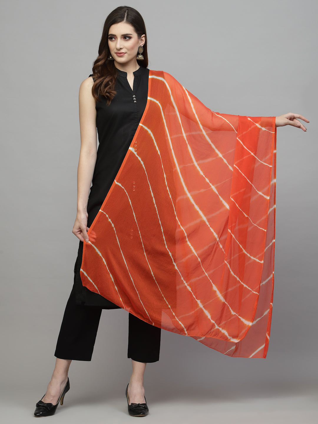 Lehariya Printed Chiffon Dupatta
