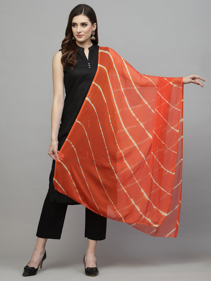 Lehariya Printed Chiffon Dupatta