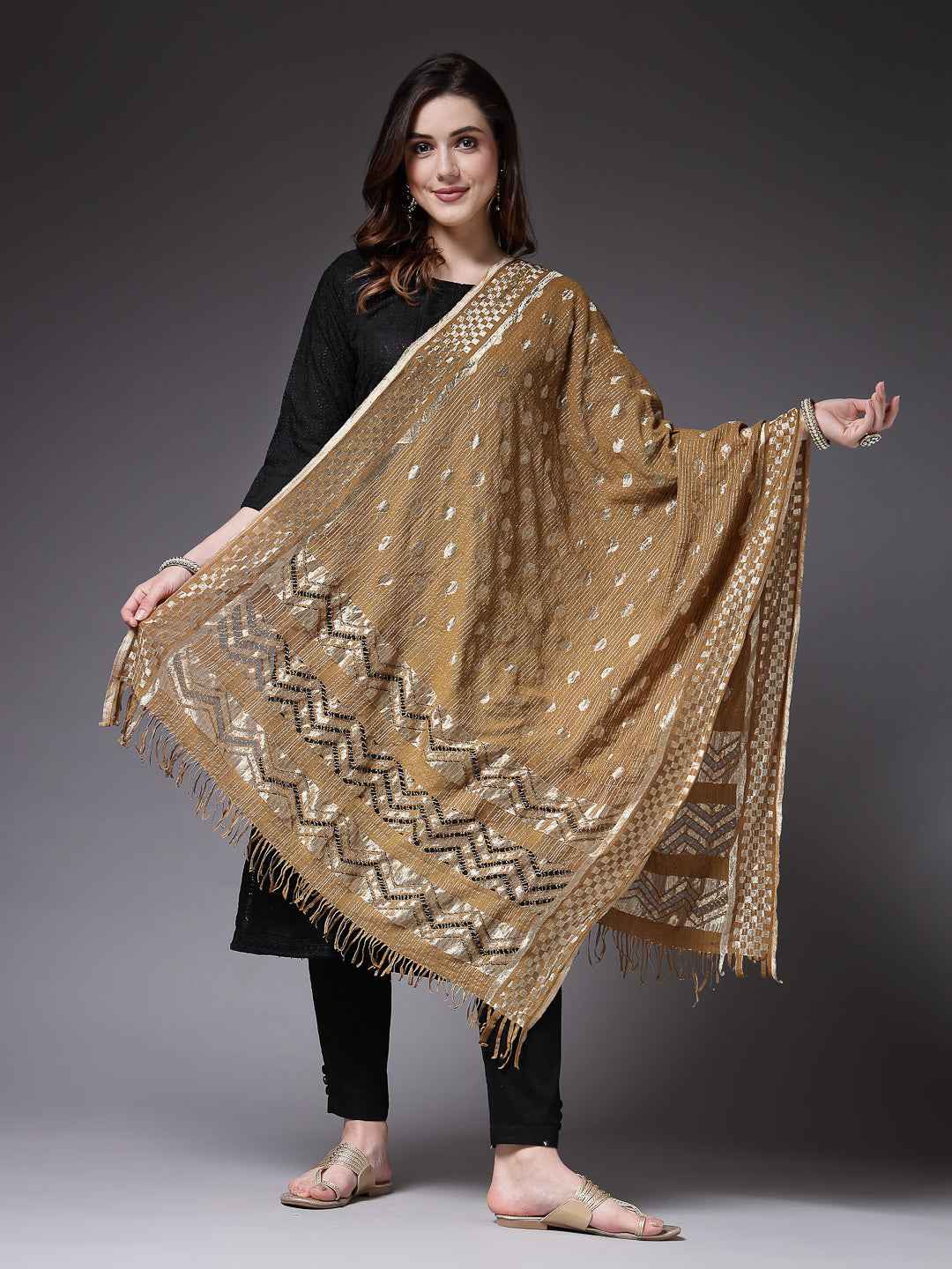Self Designed Nylon Dupatta