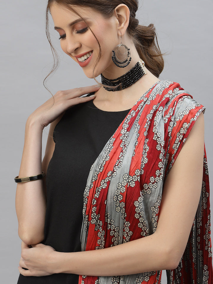 Solid Cotton Blend Straight Kurta Pant Dupatta Set