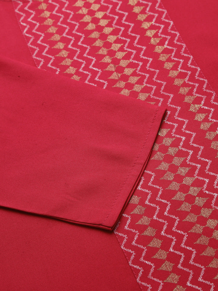 Printed Rayon Straight Kurta Pant Dupatta Set