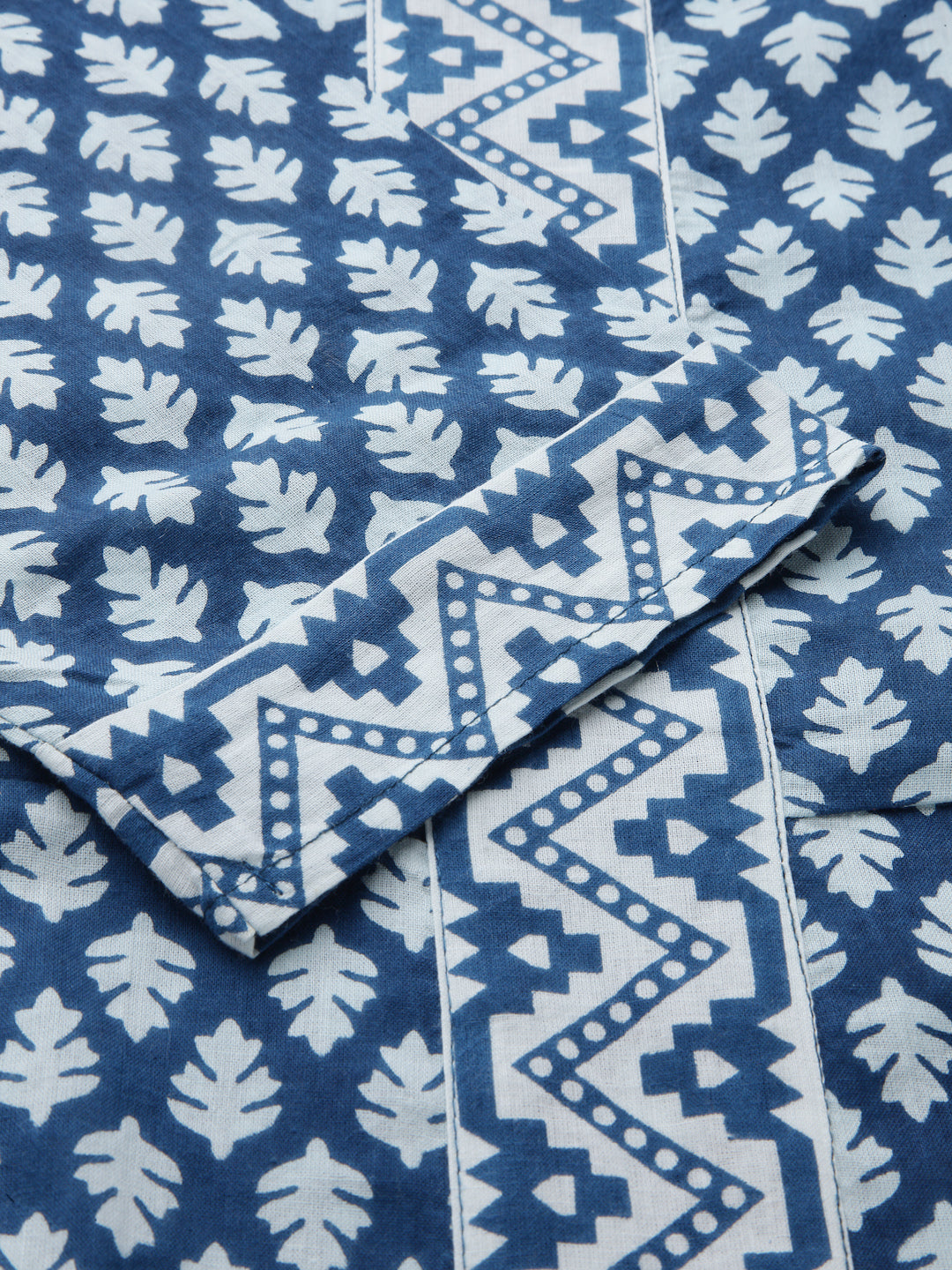 Printed Cotton Flared Kurta Pant Dupatta Set