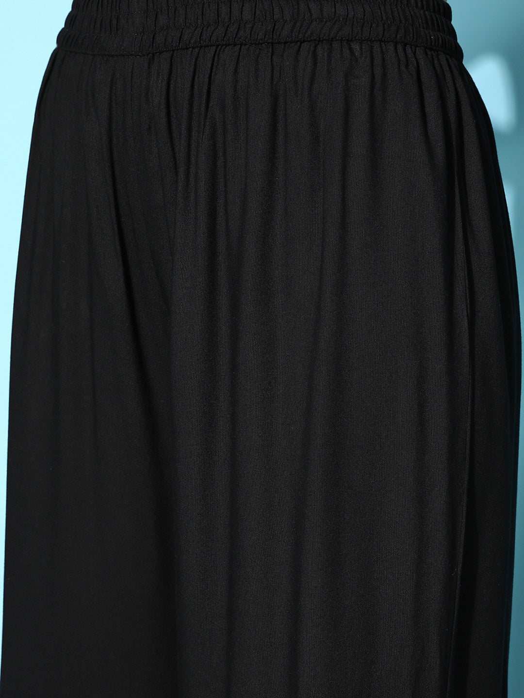 Sequenced Rayon Kurta Sharara Dupatta Set